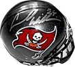 Carnell Williams Autographed Tampa Bay Buccaneers Mini Helmet - Cadillac