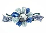Blue Large Flower Swarovski Hairclip