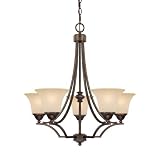 Capital Lighting 4025RT-107 Towne Country 5 Light Rustic Chandelier