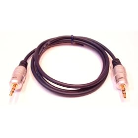 1 Metre Gold Plated OFC 3.5mm Earphone Jack Plug to Jack Plug Dubbing Cable