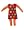 : Mimi & Maggie 3pc Orange Stripe Shirt and Crochet Jumper with Orange Stripe Leggings 2T