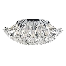 Elk Lighting 30027 20, Solexa Collection 20-Light Flush Mount in Chrome by ELK Lighting