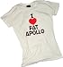 I Heart Fat Apollo - Battlestar Galactica Crop Sleeve Fitted Juniors T-Shirt