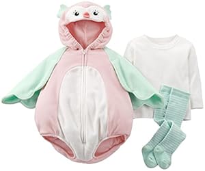 Carters Halloween Costume Baby Owl 3 Pcs 24 Months New