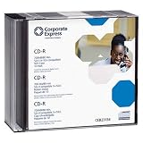 CD-R Recordable Disk, Branded, 80 Minutes, 700MB, Slimcase, 10/Pack CEB23134