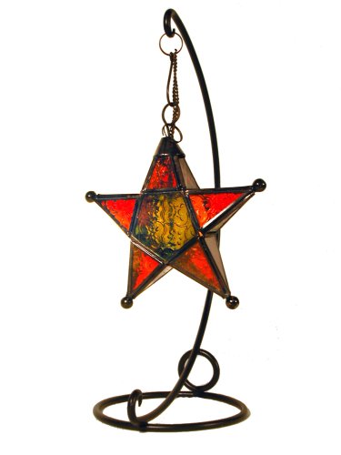 Moroccan Star Lantern 7 - Multicolored
