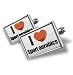 Manschettenknöpfe "Ich liebe Sport-Aerobic" Sport Charm, Cufflinks echte Handarbeit