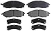 ACDelco Silver 14D830M Semi-Metallic Front Disc Brake Pad Set with Wear Sensor