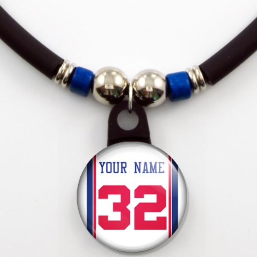 Los Angeles Clippers Basketball Jersey Necklace Personalized with Your Name and Number