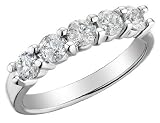 Diamond Anniversary and Wedding Band 1 Carat (ctw) in 14K White Gold