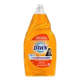 Dawn Ultra Plus Power Scrubbers Antibacterial Hand Soap Orange Scent Dishwashing Liquid, 19-Ounce (Pack of 5)