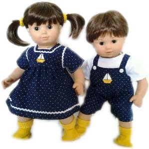 SAILBOAT SET FOR BITTY TWINS AND BITTY BABY