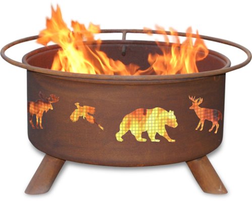 Patina Products F106,  30 Inch Wildlife Fire Pit