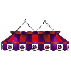 Imperial Toronto Raptors Licensed 40-Inch Rectangular Stained Glass Billiard Table Light