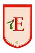 Monogram Holiday Regular Size Flag - E Monogram Holiday Regular Size Flag - E