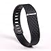 NIUTOP Fitbit Flex Wristband Wrist Band Bracelet with Clasp Replacement Accessory for Fitbit Flex Activity and Sleep Tracker (3D Black, Large)