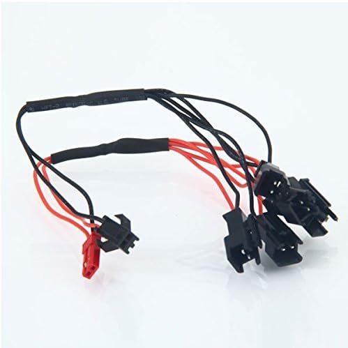KUAIYU JJRC H8C-1 H8C-2 H8C-3 DFD F182 F183 KH8C-003 Upgraded 7.4V 650mAh Batteries with DYX-009 Multi-port Charge Cable