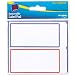 Avery Removable Label Pad, 2 x 4 Inches, Assorted Borders, 80 Labels (22023)