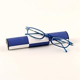 Fashion Spring Hinge Plastic Frame Reading Glasses with Magnetic Checkboard Case