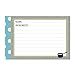 C.R. Gibson White, Blue Striped Recipe Box with Tab Dividers and Coordinating Recipe Cards, 53pc, 6.5'' W x 4.75'' H x 4.25'' D
