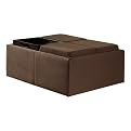 Otis Cocktail Ottoman - Mocha