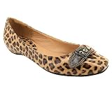 LEOPARD BUCKLE BALLERINA FLAT