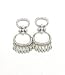 Diamond Earrings 0.90k G.V.V.S Brilliant Diamonds on 18k White Gold Chandelier with Post Made in Italy