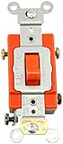 Leviton 1223-2R 20-Amp, 120/277-Volt, Toggle 3-Way AC Quiet Switch, Extra Heavy Duty Spec Grade, Sel