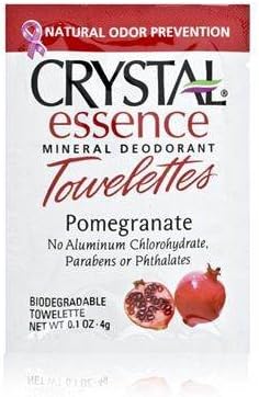Crystal Body Deodorant Towelettes 4g/0.1oz - Pomegranate