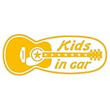 imoninn KIDS in car ステッカー　【パッケージ版】　No.20　ギター　（黄色）