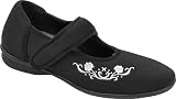 Drew Shoe Women's Jada Mary Jane,Black Stretch,10 M US