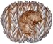 Hugger - Frizzy Feathers Pet Bed : Color BLACK & WHITE : Size 20 INCH - TEACUP