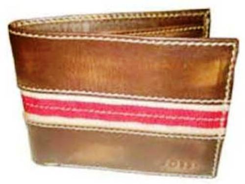 Childrens Toyshop   : Fossil Men's Gents Brown Leather Wallet Brown ML4754200