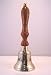 Tischglocke Captains Table Messing Holzgriff 21cm