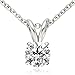 PARIKHS Round Cut Diamond Solitaire Pendant Promo Quality in White & Yellow Gold