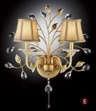 OK LIGHITNG OK-5118S 20 in. W Crystabranch Wall Scones