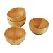 Fox Run Condiment / Pinch Bowl, Wooden, Set of 4