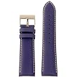 Watch Band Nylon and Leather Blue 18mm