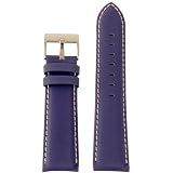 Watch Band Nylon and Leather Blue 20mm