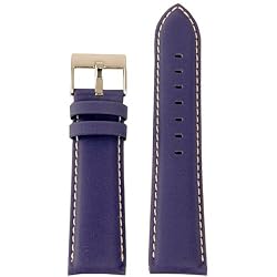 Watch Band Nylon and Leather Blue 20mm