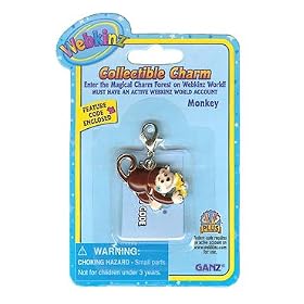 Webkinz Monkey Charm