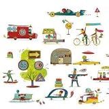 Block Party Wall Stickers