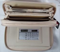 Mundi Leather Big Fat Wallet ~SeaStone