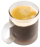 from CrisMa Transparently Frosted White Glass Coffee/Tea Mugs (Set of 4)
