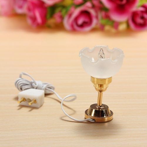 1:12 LED Light Miniature Doll House Lamp Ceiling White Lamp