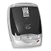 George Foreman 13628 Junior Grill Silver/Clear with sloped grill design and bun warmer - cooks up to 4 portions