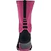 Nike Kay Yow Men's Hyper Elite Crew Basketball Crew Socks (Large, Vivid Pink)