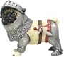 Protector Knight Armor Pug Figurine