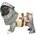 Protector Knight Armor Pug Figurine