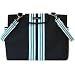 Black Baby Blue Lexington Diaper Bag